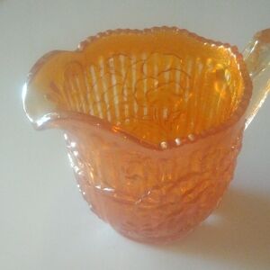 Imperial Carnival Glass Creamer Vintage Retro Tablewear